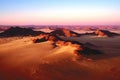 Sossusvlei Namib desert from Balloon Royalty Free Stock Photo