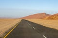 Sossuvlei highway in Namibia