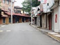 Popular touristics Street during Coronavirus pandemic