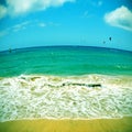 Sotavento Beach in Fuerteventura, Canary Islands, Spain Royalty Free Stock Photo