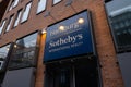 Sothebys in the city of Hamburg - CITY OF HAMBURG, GERMANY - DECEMBER 21, 2021 Royalty Free Stock Photo