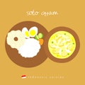 Soto ayam indonesia asia food