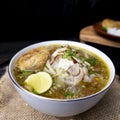 Soto Ayam, traditional Indonesian soup