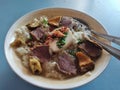 Soto daging or soto meat, culinary food from Java Indonesia that tastes delicious