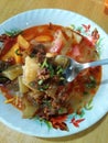 A Plate of Soto Mie Bogor Royalty Free Stock Photo