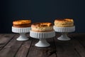 Souffles showcased on kitchen table, airy and indulgent desserts