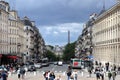 Soufflot Street (Rue Soufflot) in Paris Royalty Free Stock Photo