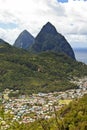 Soufriere and the pitons