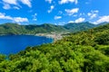 Soufriere Village - tropical coast on the Caribbean island of St. Lucia. It is a paradise destination with a white sand beach and