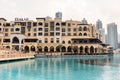 The Souk Al Bahar located inside the downtown Dubai in front the Dubai Fountain
