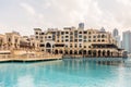 The Souk Al Bahar located inside the downtown Dubai in front the Dubai Fountain