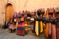 Souk bazaar in the Moroccan old town - Medina Royalty Free Stock Photo