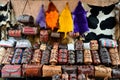 Souk bazaar in the Moroccan old town - Medina Royalty Free Stock Photo