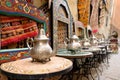 Souk bazaar in the Moroccan old town - Medina Royalty Free Stock Photo