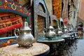 Souk bazaar in the Moroccan old town - Medina Royalty Free Stock Photo