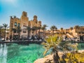 Souk Madinat Jumeirah in Dubai, traditional arabian bazaar market, UAE