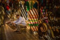 In the souk of Marrakesh Medina