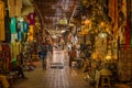 In the souk of Marrakesh Medina