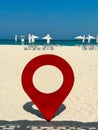 Soul beach in Abu Dhabi, United Arab Emirates Royalty Free Stock Photo