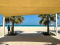 Soul beach in Abu Dhabi, United Arab Emirates Royalty Free Stock Photo