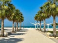 Soul beach in Abu Dhabi, United Arab Emirates Royalty Free Stock Photo