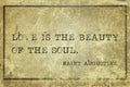 Soul beauty Saint Augustine
