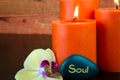 Soul spa concept still life Royalty Free Stock Photo