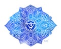 The Soul Star Chakra symbol vector illustration. For logo yoga healing Royalty Free Stock Photo