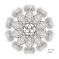 The Soul Star Chakra symbol vector illustration. For logo yoga healing Royalty Free Stock Photo