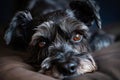 Soulful Eyes: Portrait of a Charcoal Canine