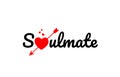 soulmate word text typography design logo icon