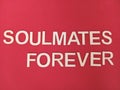 Soulmates forever valentines poster Royalty Free Stock Photo