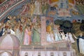 Souls entering into Heaven, detail of the Active and Triumphant Church, fresco in Santa Maria Novella church in Florence Royalty Free Stock Photo