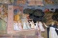 Souls entering into Heaven, detail of the Active and Triumphant Church, fresco in Santa Maria Novella church in Florence