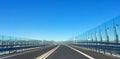 sound-absorbing noise barrier of transparent glass on the highway for protection from noise emissions from vehicle
