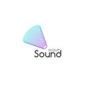 Sound Audio music wave logo design vector. Business icon symbol