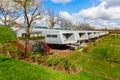 Sound barrier houses called The Cyclops in Hilversum, Netherlands