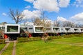 Sound barrier houses called The Cyclops in Hilversum, Netherlands