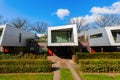 Sound barrier houses called The Cyclops in Hilversum, Netherlands