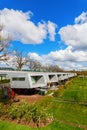 Sound barrier houses called The Cyclops in Hilversum, Netherlands