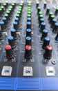 Sound board controls display Royalty Free Stock Photo