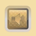 sound button. Vector illustration decorative design Royalty Free Stock Photo