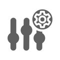 Sound control, Equalizer icon / gray color