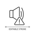 Sound error pixel perfect linear icon