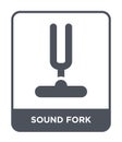 sound fork icon in trendy design style. sound fork icon isolated on white background. sound fork vector icon simple and modern Royalty Free Stock Photo