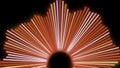 Sound graphic equalizer flashing lights, seamless loop. Design. Display of audio equalizer futuristic pattern.