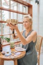 Sound Healer working with Tibetan Singing Bowl Royalty Free Stock Photo