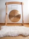 Golden Gong sound healing instrument for ceremony