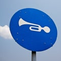 Sound Horn Sign in India Royalty Free Stock Photo