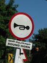 Sound Horn Sign Royalty Free Stock Photo